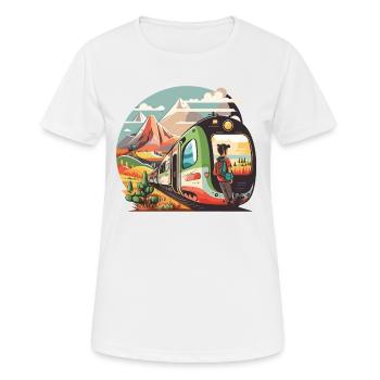Ancient Wonders: Historical Journey - Women's Breathable T-Shirt - white - Front - AI Model Female 172 dark (172cm)