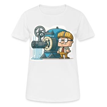 Power of Wind: Wind Energy - Women's Breathable T-Shirt - white - Front - AI Model Female 172 dark (172cm)