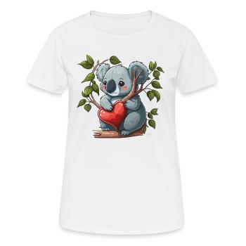 Adorable Koala - Women's Breathable T-Shirt - white - Front - AI Model Female 172 dark (172cm)