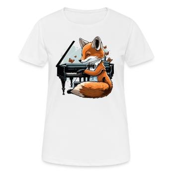 Classy Fox - Women's Breathable T-Shirt - white - Front - AI Model Female 172 dark (172cm)