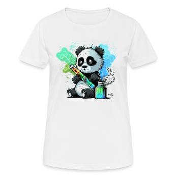 Panda Dampfer - Frauen T-Shirt atmungsaktiv - Weiß - Vorne - AI Model Female 172 dark (172cm)