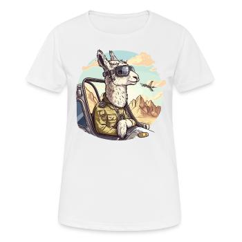 Flou de haut vol - T-shirt respirant Femme - blanc - Devant - AI Model Female 172 dark (172cm)