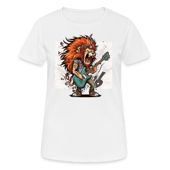 Die Höhle der Löwen - Frauen T-Shirt atmungsaktiv - Weiß - Vorne - AI Model Female 172 dark (172cm)
