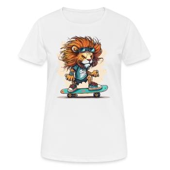 Rampe des Lions - T-shirt respirant Femme - blanc - Devant - AI Model Female 172 dark (172cm)
