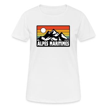 Alpes Maritimes - Women's Breathable T-Shirt - white - Front - AI Model Female 172 dark (172cm)
