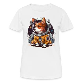 Cosmos canin - T-shirt respirant Femme - blanc - Devant - AI Model Female 172 dark (172cm)