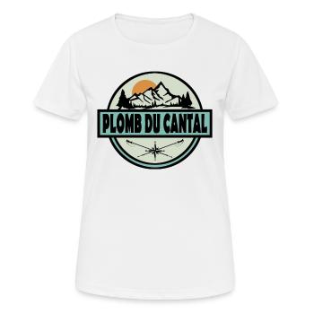 Plomb du Cantal - T-shirt respirant Femme - blanc - Devant - AI Model Female 172 dark (172cm)