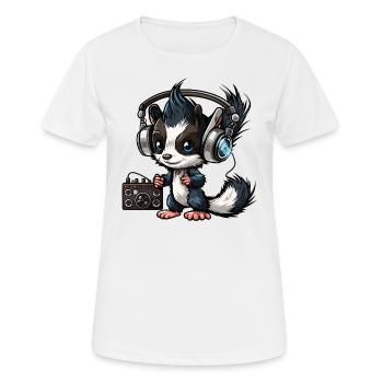 Stinkin Beats - Women's Breathable T-Shirt - white - Front - AI Model Female 172 dark (172cm)