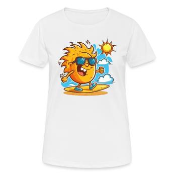 Beach Bum - Women's Breathable T-Shirt - white - Front - AI Model Female 172 dark (172cm)