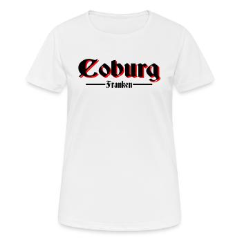 Coburg - Frauen T-Shirt atmungsaktiv - Weiß - Vorne - AI Model Female 172 dark (172cm)