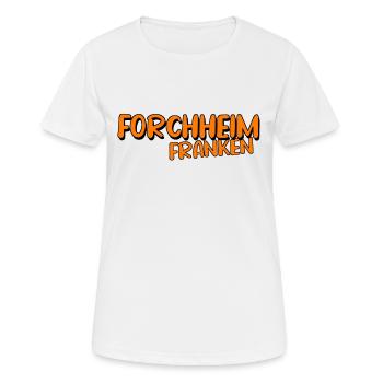 Forchheim - Frauen T-Shirt atmungsaktiv - Weiß - Vorne - AI Model Female 172 dark (172cm)
