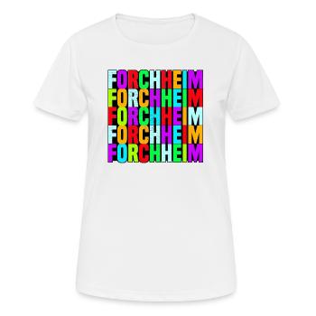 Forchheim - Frauen T-Shirt atmungsaktiv - Weiß - Vorne - AI Model Female 172 dark (172cm)
