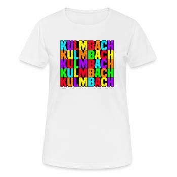 Kulmbach - Frauen T-Shirt atmungsaktiv - Weiß - Vorne - AI Model Female 172 dark (172cm)