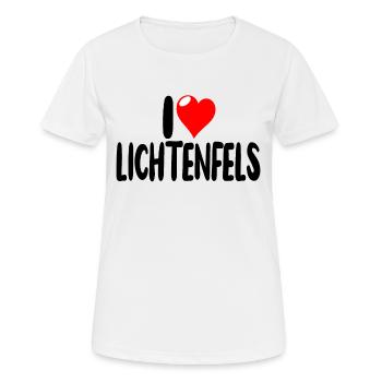 Lichtenfels - Frauen T-Shirt atmungsaktiv - Weiß - Vorne - AI Model Female 172 dark (172cm)
