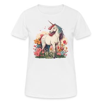 Das verzauberte Feld - Frauen T-Shirt atmungsaktiv - Weiß - Vorne - AI Model Female 172 dark (172cm)