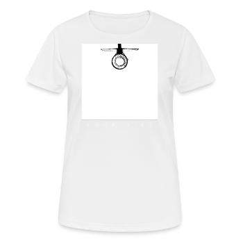 Hoop Basketball Player Hoop Graphic - Women's Breathable T-Shirt - white - Front - AI Model Female 172 dark (172cm)