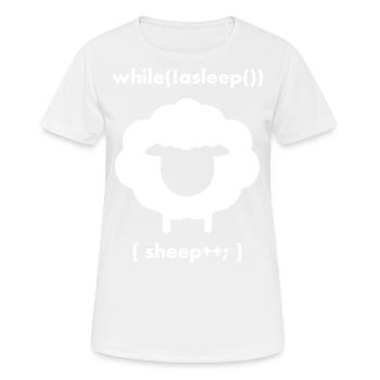 Counting Sheeps While Asleep Sheep Plus Plus - Women's Breathable T-Shirt - white - Front - AI Model Female 172 dark (172cm)