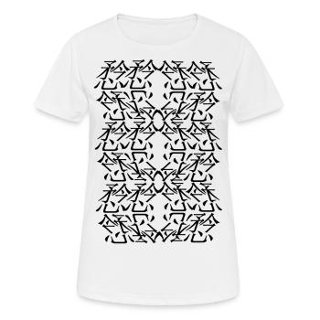 Uni-Dekor - Frauen T-Shirt atmungsaktiv - Weiß - Vorne - AI Model Female 172 dark (172cm)