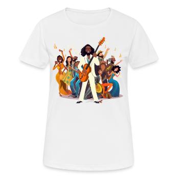 Jazz Messiah - Women's Breathable T-Shirt - white - Front - AI Model Female 172 dark (172cm)