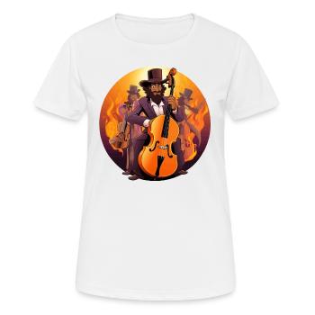 Sauveur grooving - T-shirt respirant Femme - blanc - Devant - AI Model Female 172 dark (172cm)