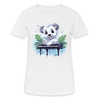 Koala mélodique - T-shirt respirant Femme - blanc - Devant - AI Model Female 172 dark (172cm)