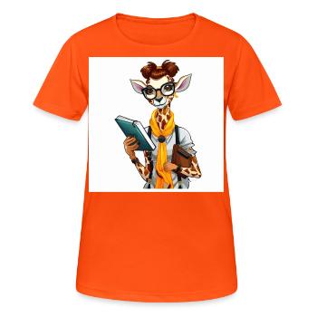 Fashionista Talliana - T-shirt respirant Femme - orange néon - Devant - AI Model Female 172 dark (172cm)