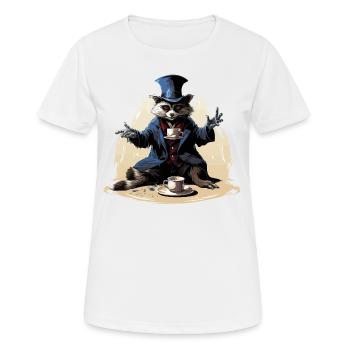Le magicien de la caféine - T-shirt respirant Femme - blanc - Devant - AI Model Female 172 dark (172cm)