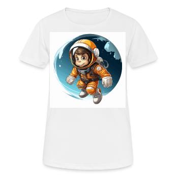 Le primate de l’espace - T-shirt respirant Femme - blanc - Devant - AI Model Female 172 dark (172cm)