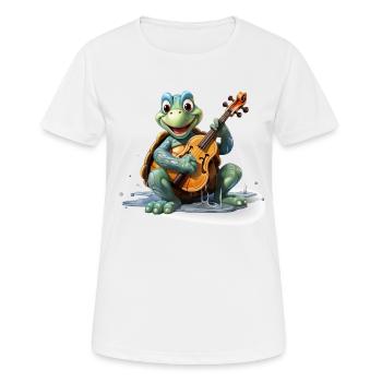 Le violoniste lent - T-shirt respirant Femme - blanc - Devant - AI Model Female 172 dark (172cm)