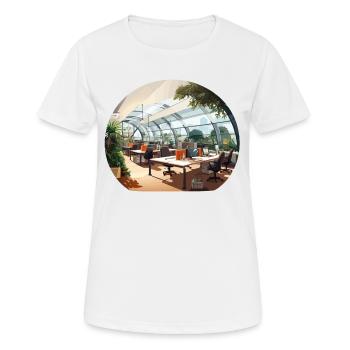 Dynamic Workspace - Women's Breathable T-Shirt - white - Front - AI Model Female 172 dark (172cm)