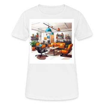 Dynamic Collaboration - Women's Breathable T-Shirt - white - Front - AI Model Female 172 dark (172cm)