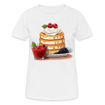 Crêpes saines - T-shirt respirant Femme - blanc - Devant - AI Model Female 172 dark (172cm)