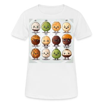 Regain d’énergie - T-shirt respirant Femme - blanc - Devant - AI Model Female 172 dark (172cm)