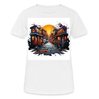 Künstlerischer Ausdruck - Frauen T-Shirt atmungsaktiv - Weiß - Vorne - AI Model Female 172 dark (172cm)