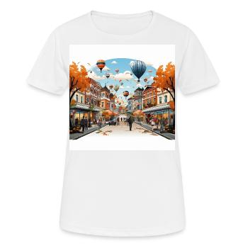 Spectacle festif - T-shirt respirant Femme - blanc - Devant - AI Model Female 172 dark (172cm)