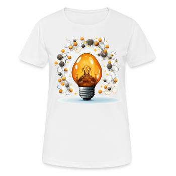 Illuminating Creativity - Women's Breathable T-Shirt - white - Front - AI Model Female 172 dark (172cm)