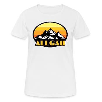Allgäu - T-shirt respirant Femme - blanc - Devant - AI Model Female 172 dark (172cm)