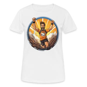 Succès au marathon - T-shirt respirant Femme - blanc - Devant - AI Model Female 172 dark (172cm)