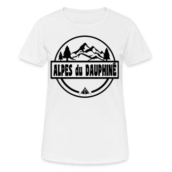 Alpes du Dauphine - Frauen T-Shirt atmungsaktiv - Weiß - Vorne - AI Model Female 172 dark (172cm)