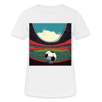 Stadium footballfor teams and clubs - Women's Breathable T-Shirt - white - Front - AI Model Female 172 dark (172cm)