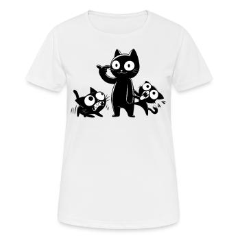 Pas pour les âmes sensibles et les fous - T-shirt respirant Femme - blanc - Devant - AI Model Female 172 dark (172cm)