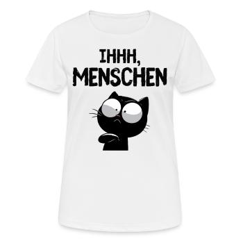 Ihhh, Menschen! Misanthropie zum Anziehen - Frauen T-Shirt atmungsaktiv - Weiß - Vorne - AI Model Female 172 dark (172cm)