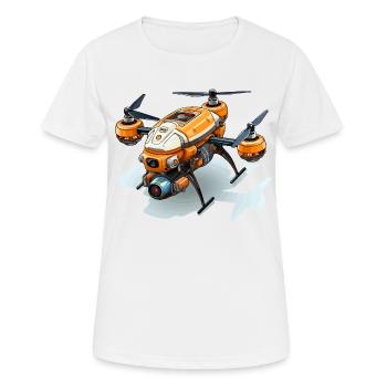 Livraison dans le ciel - T-shirt respirant Femme - blanc - Devant - AI Model Female 172 dark (172cm)