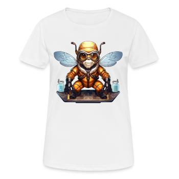 The Scientific Honeybee - Women's Breathable T-Shirt - white - Front - AI Model Female 172 dark (172cm)