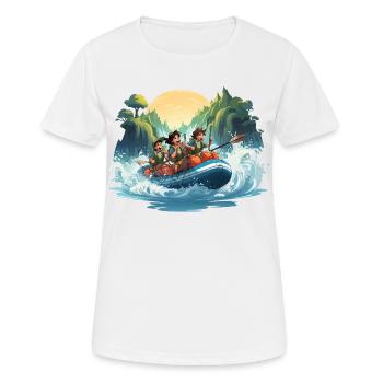 Les Raiders des Rapides - T-shirt respirant Femme - blanc - Devant - AI Model Female 172 dark (172cm)