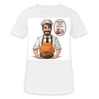 Die Gourmet-Couture - Frauen T-Shirt atmungsaktiv - Weiß - Vorne - AI Model Female 172 dark (172cm)