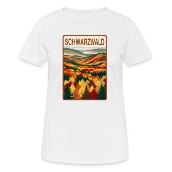 Forêt-Noire - T-shirt respirant Femme - blanc - Devant - AI Model Female 172 dark (172cm)