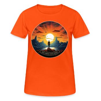 The Dreamers Legacy - Women's Breathable T-Shirt - neon orange - Front - AI Model Female 172 dark (172cm)