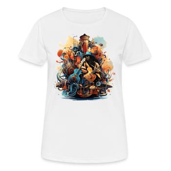 The Instrument Harmony - Women's Breathable T-Shirt - white - Front - AI Model Female 172 dark (172cm)