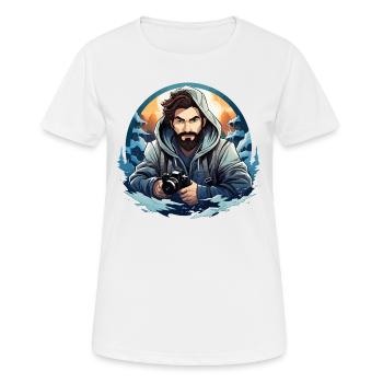 Master the Frame: Ausbildung zum visuellen Geschichtenerzähler - Frauen T-Shirt atmungsaktiv - Weiß - Vorne - AI Model Female 172 dark (172cm)